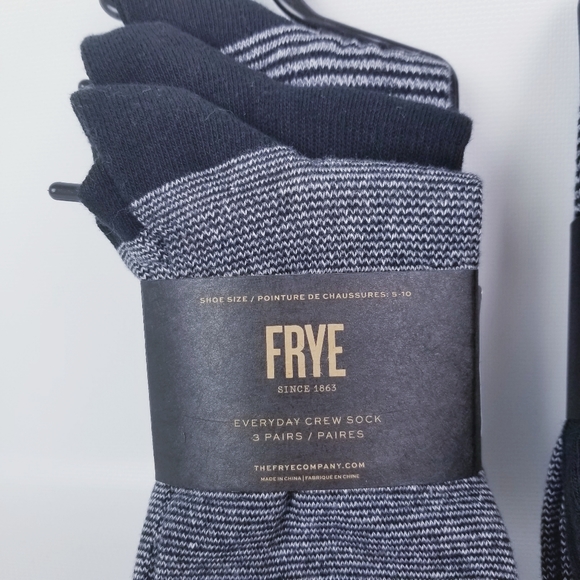 Frye 3 Pack Every Day Crew Socks Durable - Picture 2 of 3